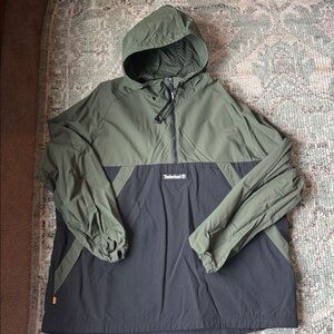 Timberland Men's Olive and Black Windbreaker